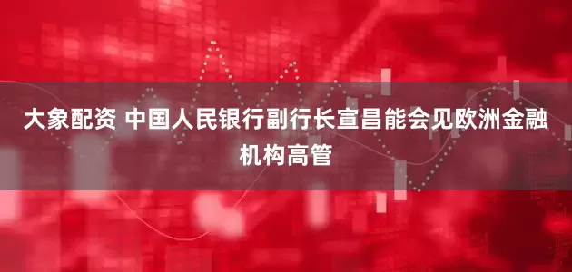 大象配资 中国人民银行副行长宣昌能会见欧洲金融机构高管
